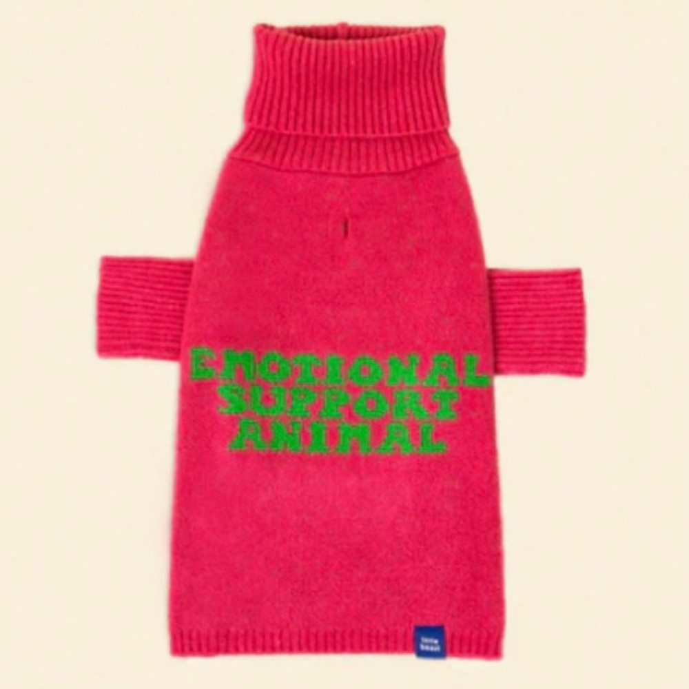 Little Beast Pink Dog Sweater szSmall